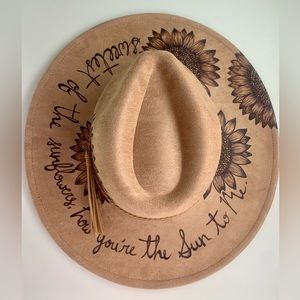 Zach Bryan Sun to Me inspired wide brim hat